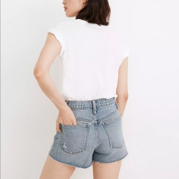 Madewell The Perfect Jean Short in Snyder Wash - Picture 3 of 4